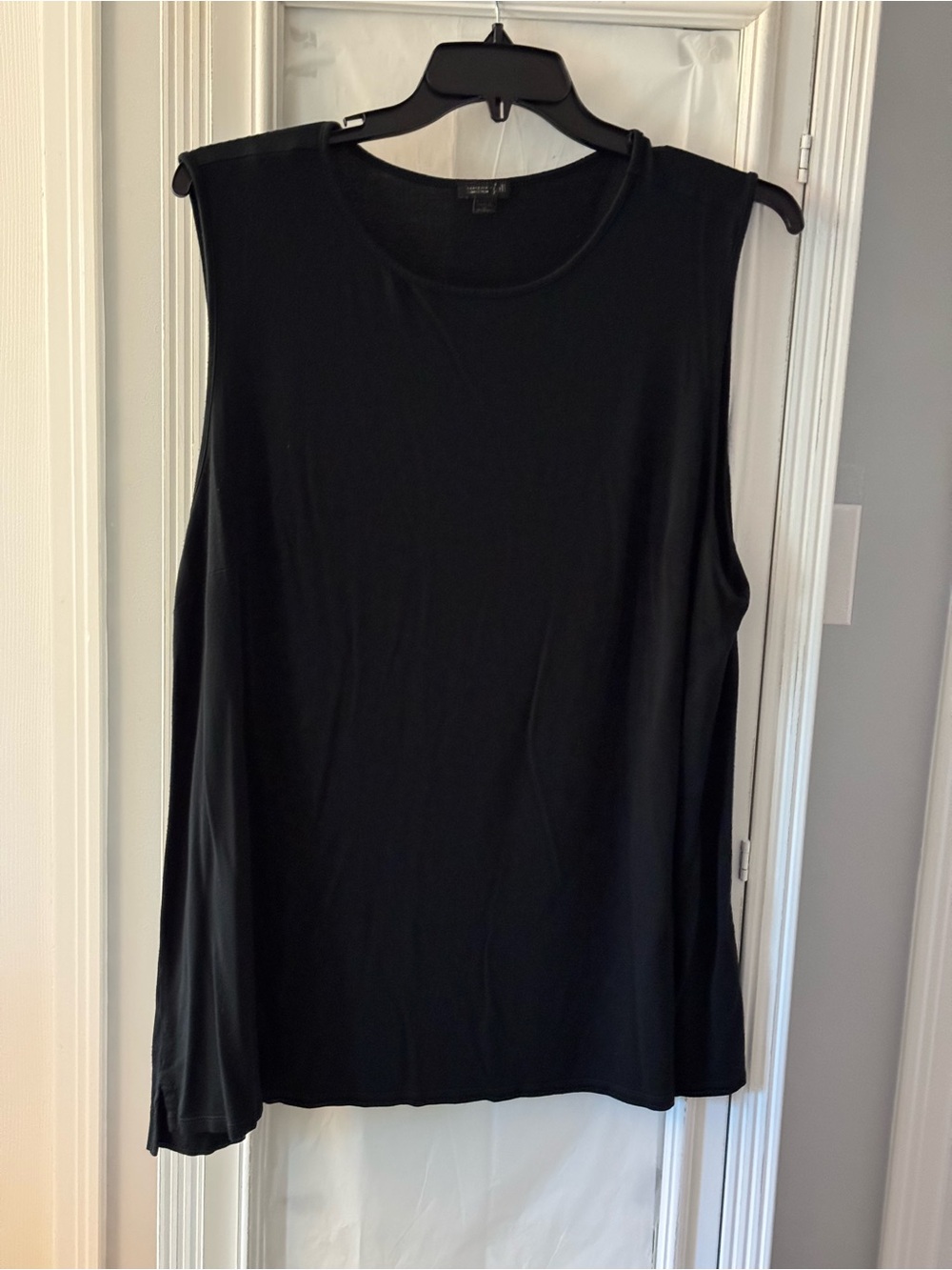 J. Jill Wearever Black Sleeveless Scoop Neck Tank Top Size 3X